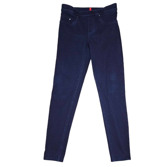 Spanx‎ Jeggings Size M Ready to Wow Indigo Dark Wash Denim Leggings Style 2420 - Picture 1 of 11